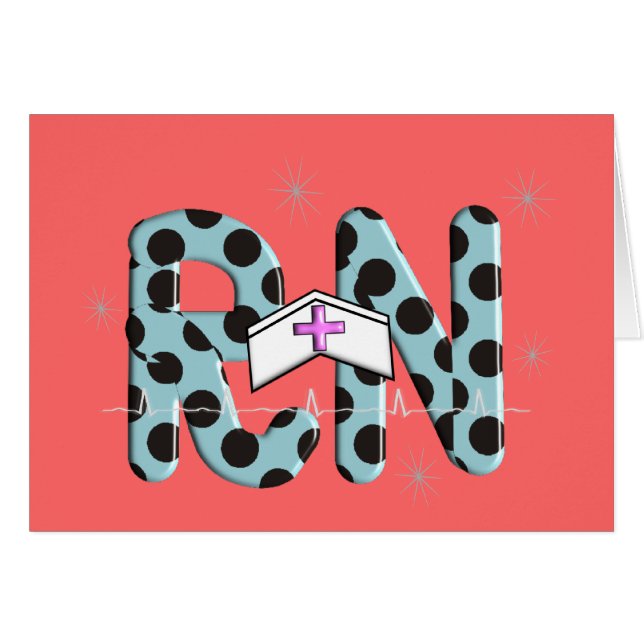 Krankenschwester-Geschenke "RN " (Vorderseite (Horizontal))