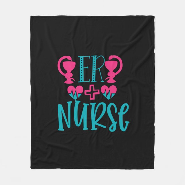 Krankenschwester Gift Er Nurse Fleecedecke (Vorderseite)