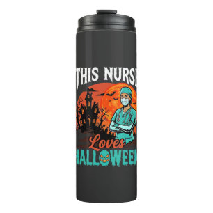Krankenschwester Halloween Grusel Gesundheitspfleg Thermosbecher