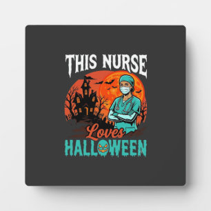 Krankenschwester Halloween Gruselige Gesundheitsve Fotoplatte