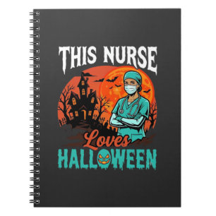 Krankenschwester Halloween Gruselige Gesundheitsve Notizblock
