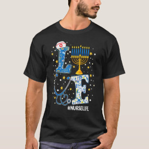 Krankenschwester Hanukkah  Jüdische Krankenschwest T-Shirt