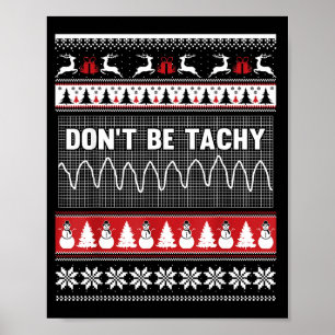 Krankenschwester hässlicher Weihnachtspullover - S Poster