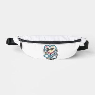 Krankenschwester Herz Stethoskop Vintage Gravur De Bauchtasche