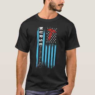 Krankenschwester Herzschlag Medizin Krankenhaus T-Shirt