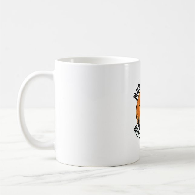 Krankenschwester Hexe Halloween Vintage Grusel Sch Kaffeetasse (Links)
