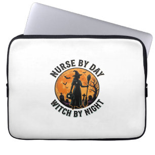Krankenschwester Hexe Halloween Vintage Grusel Sch Laptopschutzhülle