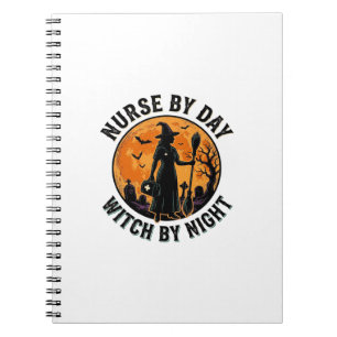 Krankenschwester Hexe Halloween Vintage Grusel Sch Notizblock