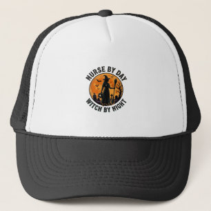 Krankenschwester Hexe Halloween Vintage Grusel Sch Truckerkappe