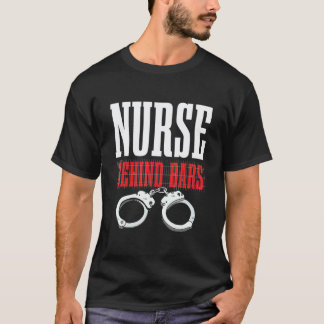 Krankenschwester hinter Gittern für Korrekturliebh T-Shirt