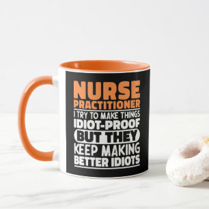 Krankenschwester I Versuche, Dinge lustig zu mache Tasse