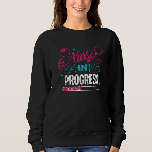 Krankenschwester im Werden Krankenpflegeschüler Zu Sweatshirt (Vorderseite)