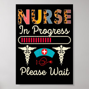 Krankenschwester in Ausbildung, bitte warten. Zukü Poster