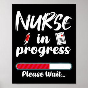Krankenschwester in der laufenden Schule für die l Poster