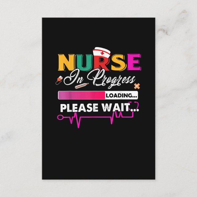 Krankenschwester in Progress Kindergärtnerschule b Begleitkarte (Vorderseite)