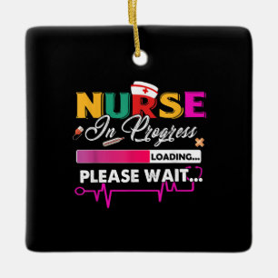 Krankenschwester in Progress Nurse Funny Nursing S Keramikornament