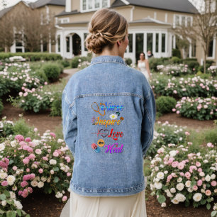 Krankenschwester Jean Inspiriert Liebe Heilt Med T Jeansjacke