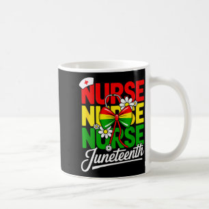 Krankenschwester Juneteenth schwarze Rn Pride Gesu Kaffeetasse