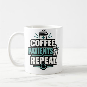 Krankenschwester Kaffee Patienten Wiederholen Gesu Kaffeetasse