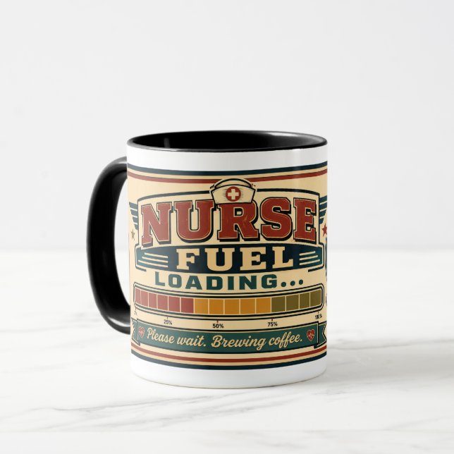 Krankenschwester-Kaffeetasse – Lustiges Geschenk z Tasse (Vorderseite Links)