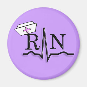 Krankenschwester-Kappen-Entwurf RN QRS Magnet