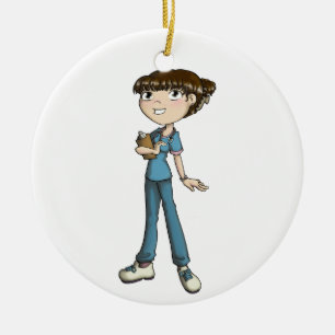 Krankenschwester Keramik Ornament
