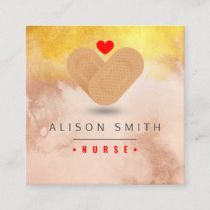 Krankenschwester / Kinderpfleger / pfleger Quadratische Visitenkarte