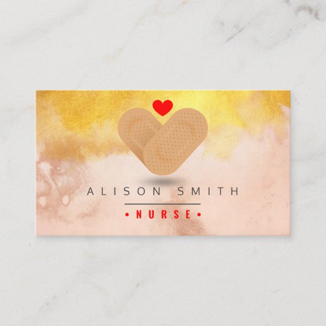 Krankenschwester / Kinderpfleger / pfleger Visitenkarte (Vorderseite)