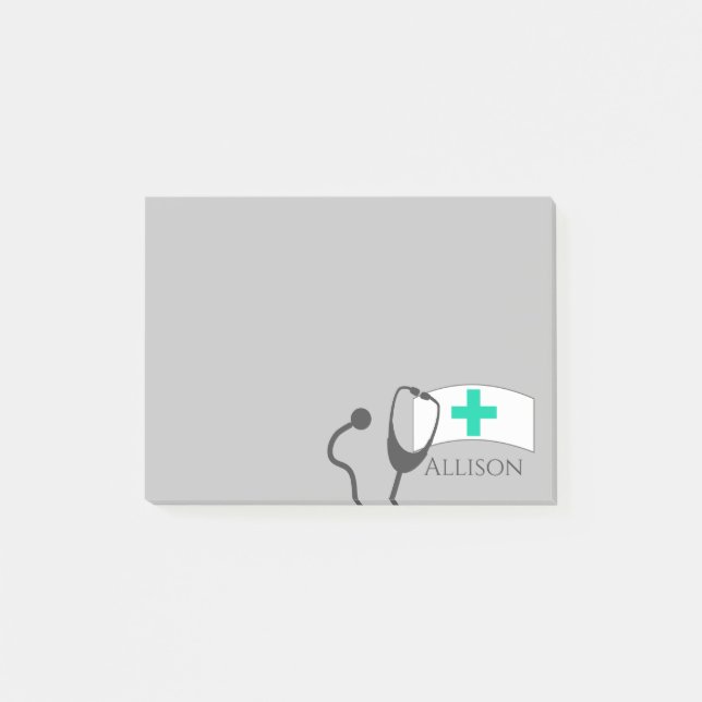 Krankenschwester-klebrige Post-Itanmerkungen Post-it Klebezettel (Vorderseite)