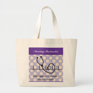 Krankenschwester-klinische Lehrer-Taschen-Tasche Jumbo Stoffbeutel