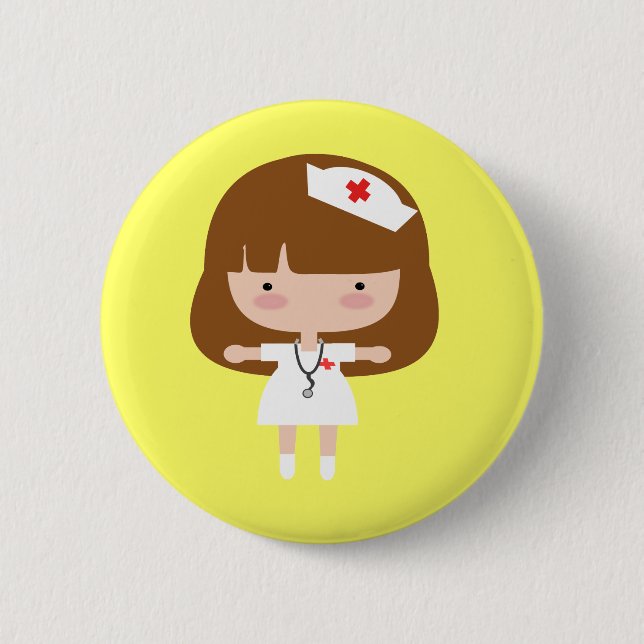 Krankenschwester-Knopf Button (Vorderseite)