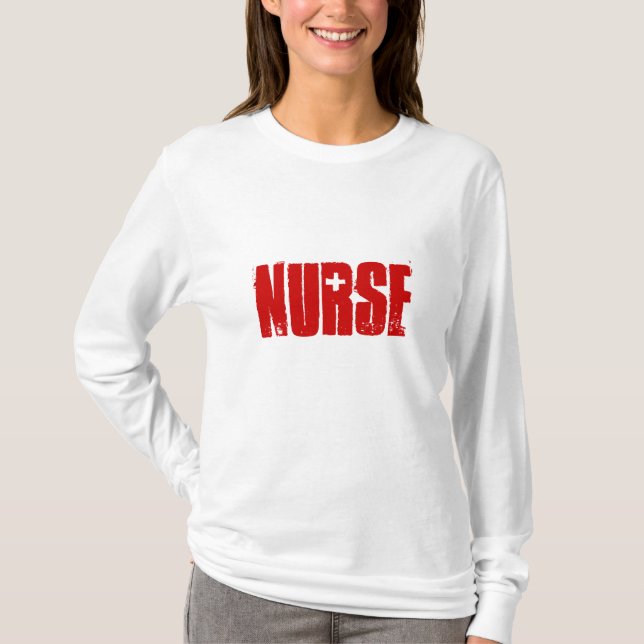KRANKENSCHWESTER Kostüm T-Shirt (Vorderseite)