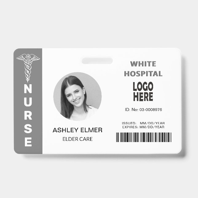 Krankenschwester/Krankenschwester mit älterer Kran Ausweis (Vorderseite)
