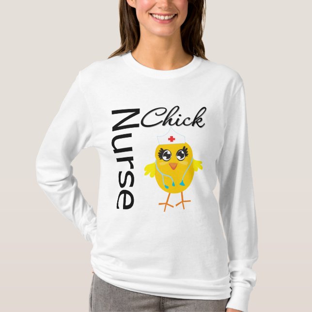 Krankenschwester-Küken T-Shirt (Vorderseite)