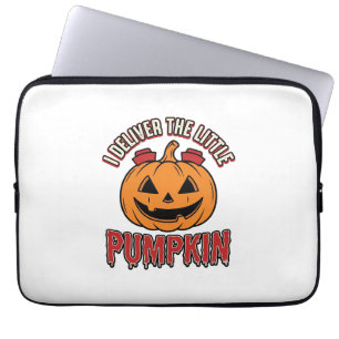 Krankenschwester-Kürbis-Halloween-Liefer-Shirt-Des Laptopschutzhülle