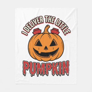 Krankenschwester Kürbis Halloween Lieferung Shirt Fleecedecke