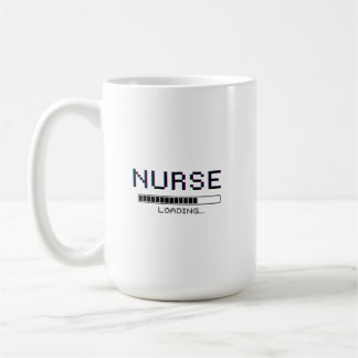 Krankenschwester-Ladefehler-Pixel-Art-Design Kaffeetasse