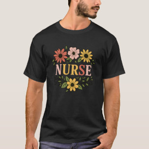 Krankenschwester Leben Blume Tag der Krankenschwes T-Shirt