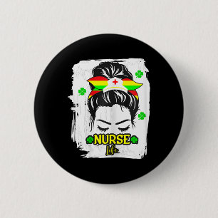 Krankenschwester Leben Juneteenth Schwarze Geschic Button