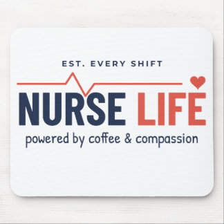 Krankenschwester-Leben-Mauspad - Lustiges Schreibt Mousepad