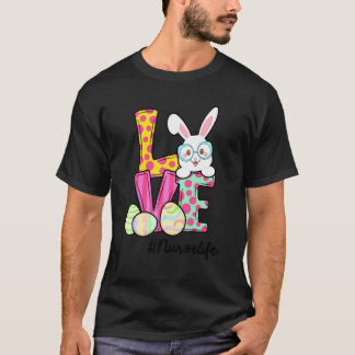 Krankenschwester Leben Ostern Gnom Hase Liebe Ost T-Shirt