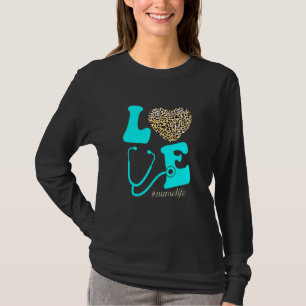Krankenschwester Leben Rn Lpn Cna Schule Cheetah H T-Shirt