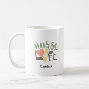 Krankenschwester-Lebens-Bandagen-Herz-Pflegeschule Kaffeetasse