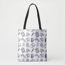 Krankenschwester Lebens Icon Muster-Tasche