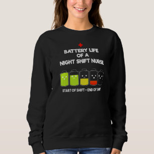 Krankenschwester Lebensretter nährt Energie-Nachts Sweatshirt