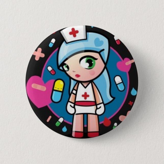 Krankenschwester Lolita Button (Vorderseite)