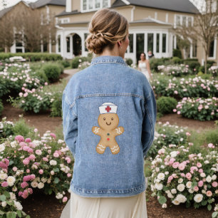Krankenschwester Mama Wertschätzung Weihnachtsgesc Jeansjacke