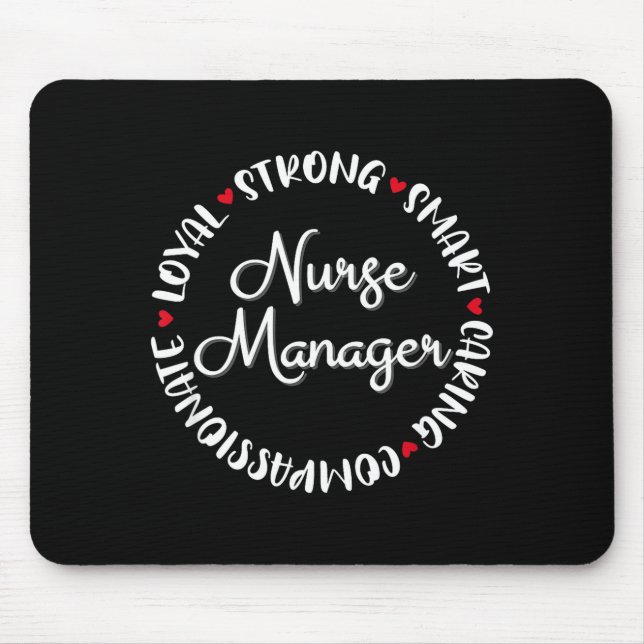 Krankenschwester Manager Krankenschwestern Kranken Mousepad (Vorne)