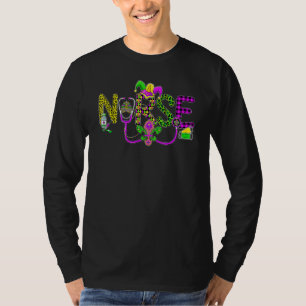 Krankenschwester Mardi Gras Schrubben Oberteil Rn  T-Shirt