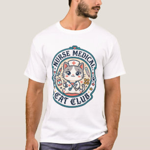 Krankenschwester Medizinische Katze Lustiges Katze T-Shirt